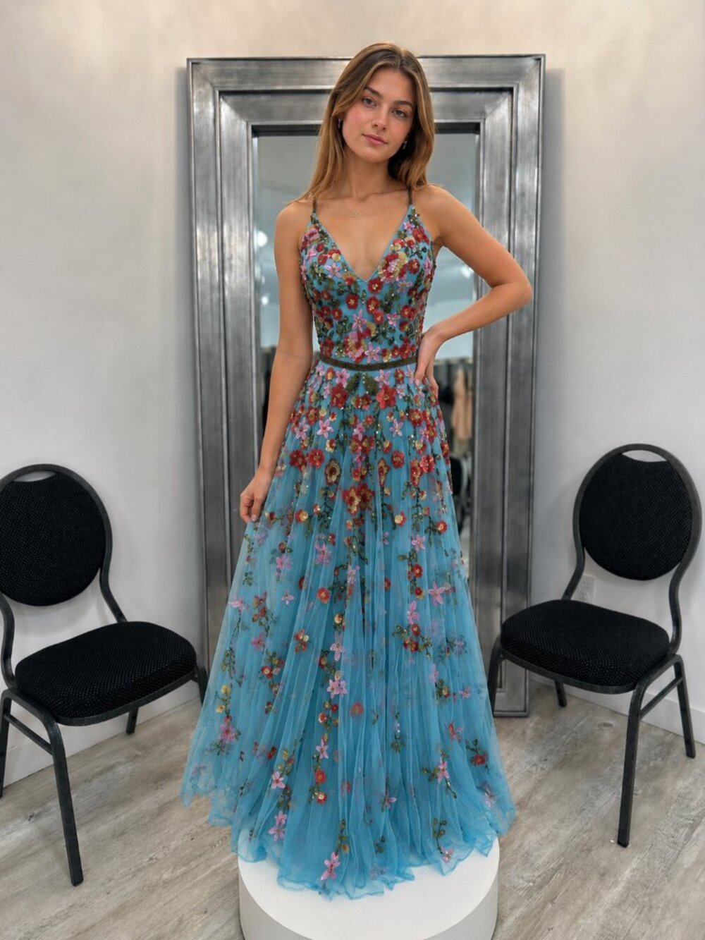 3740 Primavera Floral Tulle Aline